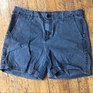 GAP Girlfriend Chino Short in Washed Out Black
